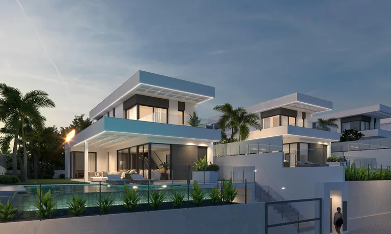 Villas de Obra Nueva en Finestrat con Vistas al Mar