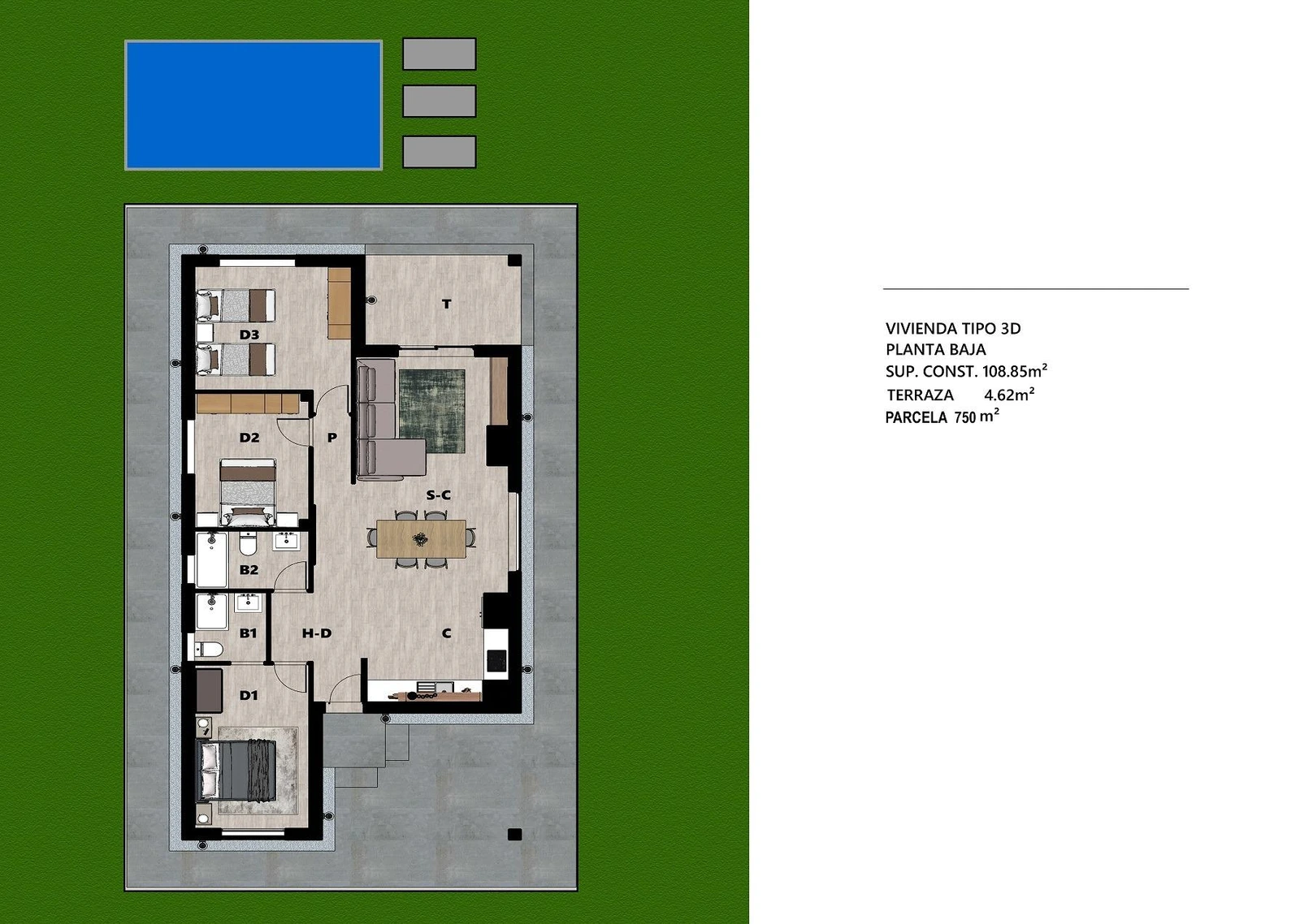 Unit NV-100696 — Villas de Obra Nueva en Moratalla, Murcia