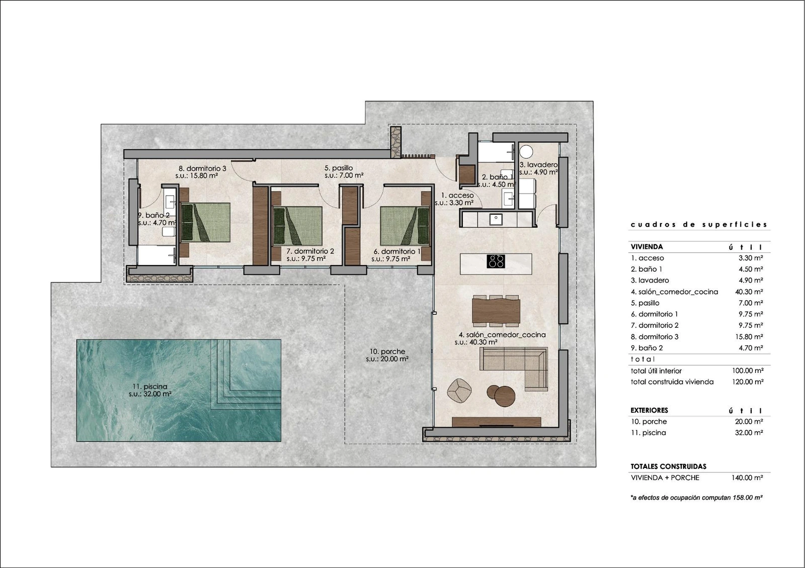 Unit NV-100702 — Villas de nueva construcción a medida en Pinoso (Alicante): amplias viviendas en un entorno natural