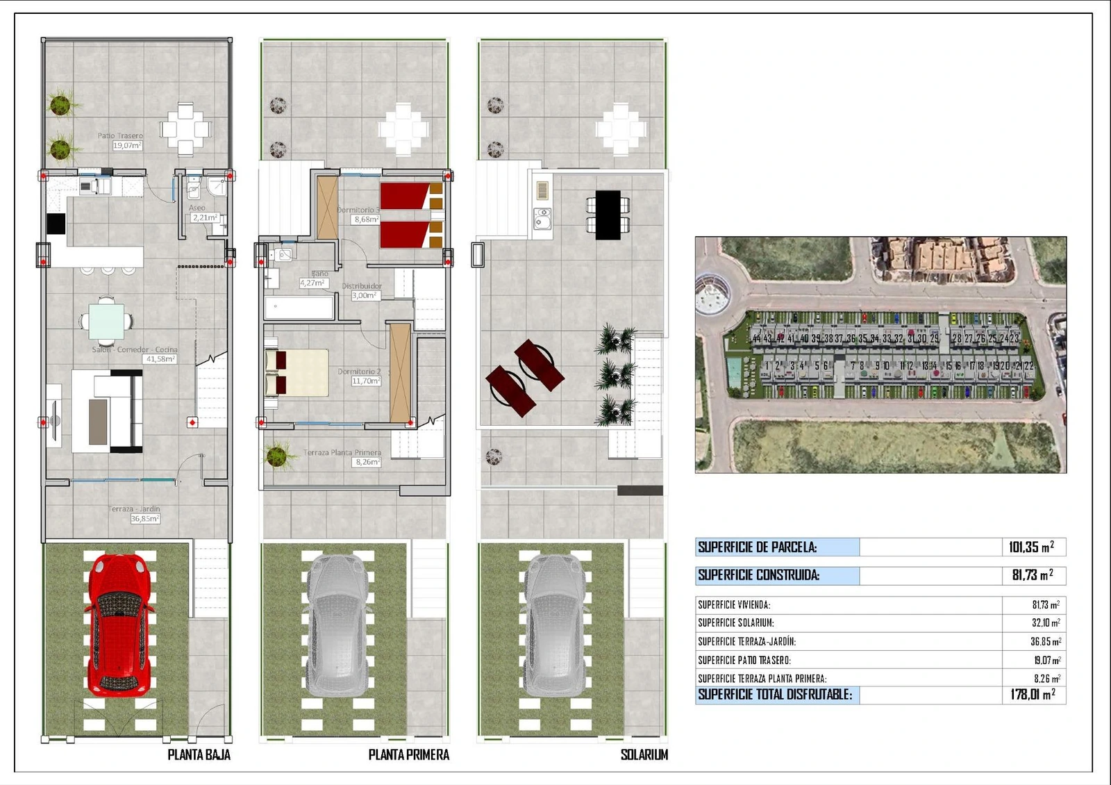 Unit NV-100799 — Adosados de obra nueva en venta en Cox - 44 casas modernas con grandes comodidades
