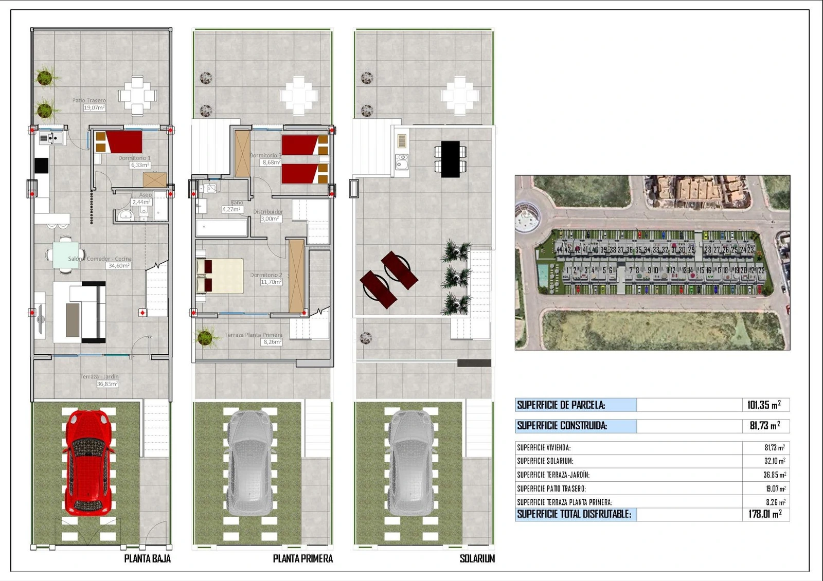 Unit NV-100800 — Adosados de obra nueva en venta en Cox - 44 casas modernas con grandes comodidades