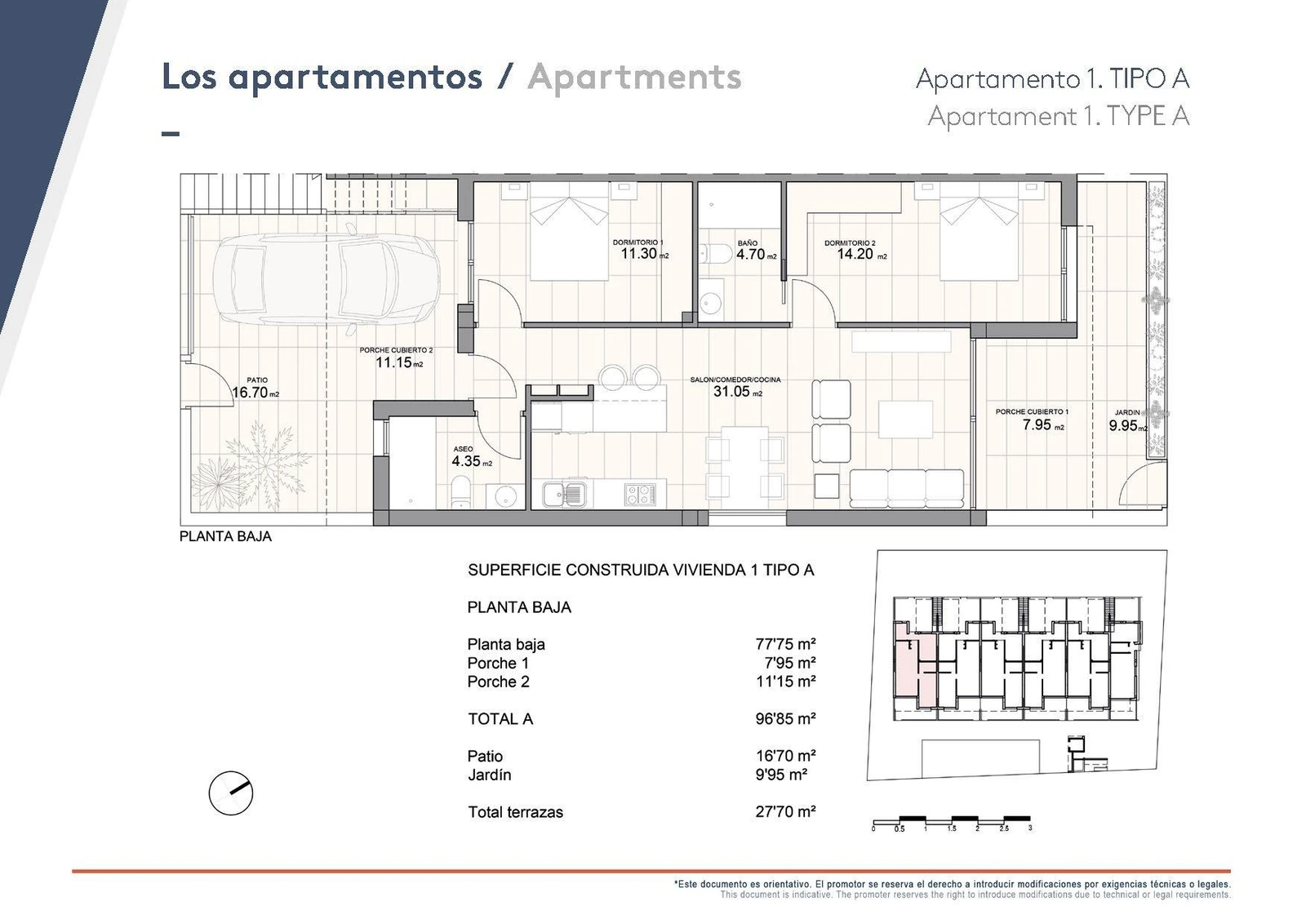 Unit NV-100802 — Bungalow in Pueblo, Pilar de La Horadada