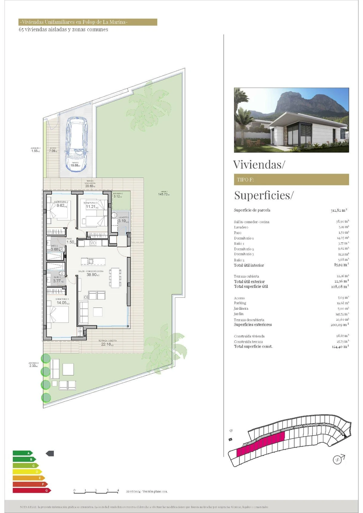 Unit NV-100857 — Chalets de Nueva Construcción en Polop, Alicante