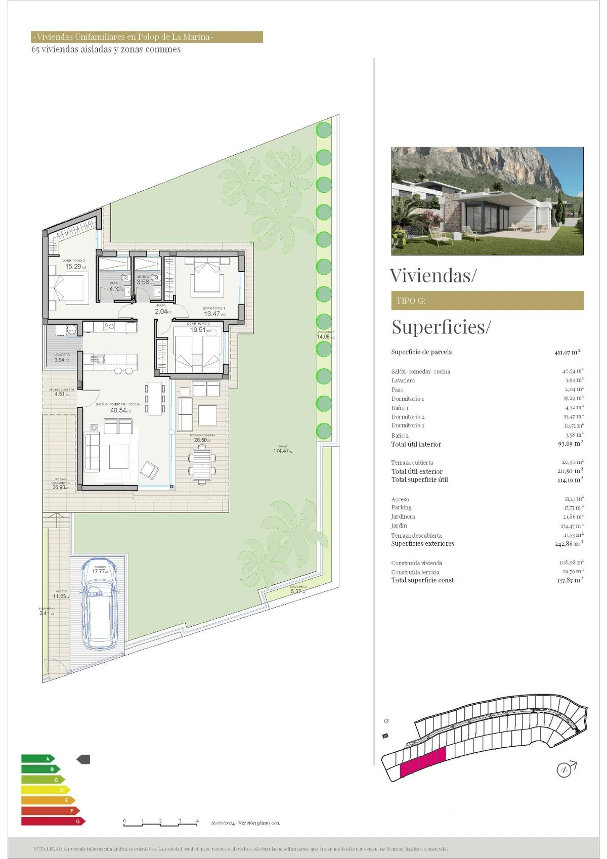 Unit NV-100858 — Chalets de Nueva Construcción en Polop, Alicante