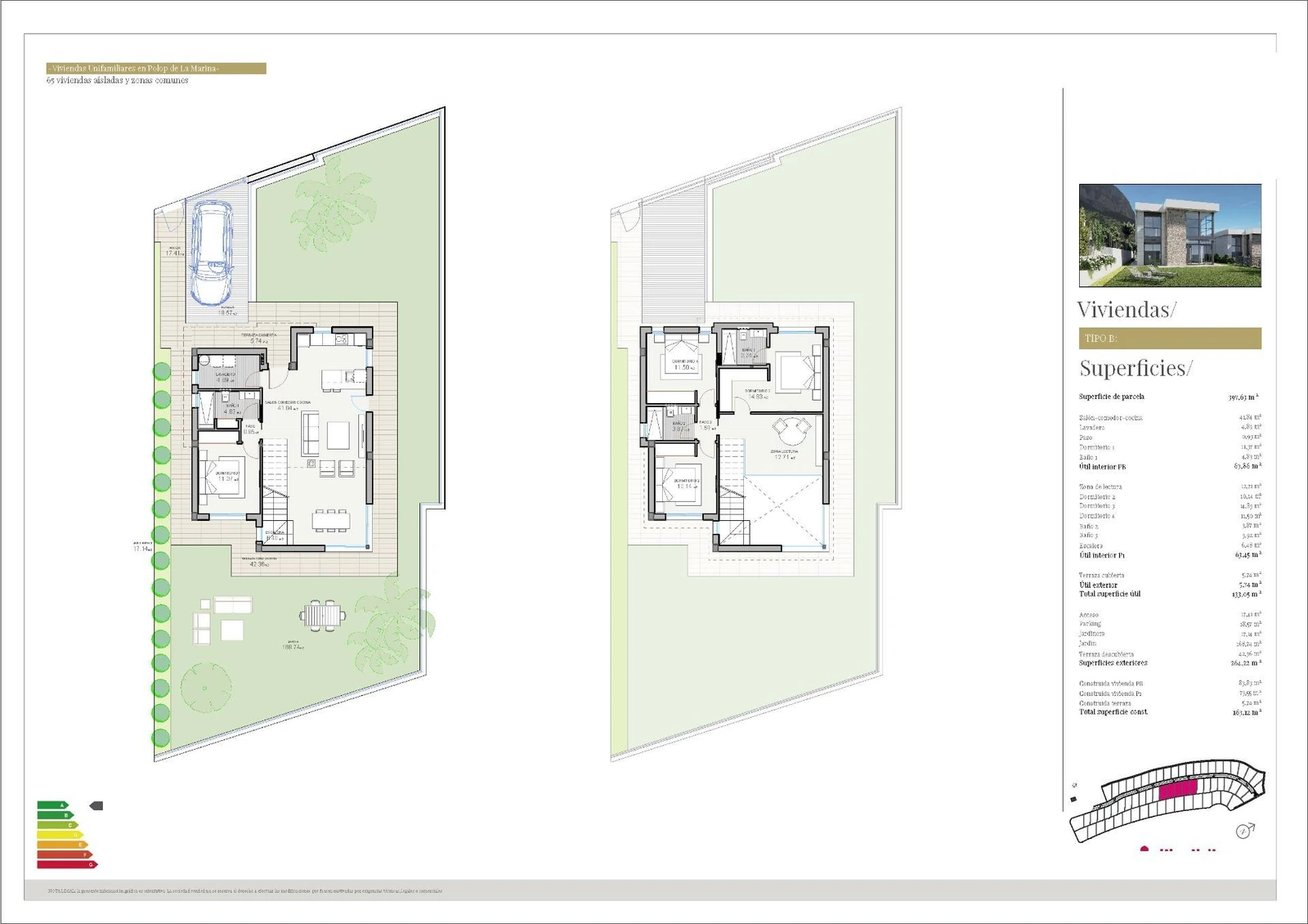 Unit NV-100861 — Chalets de Nueva Construcción en Polop, Alicante