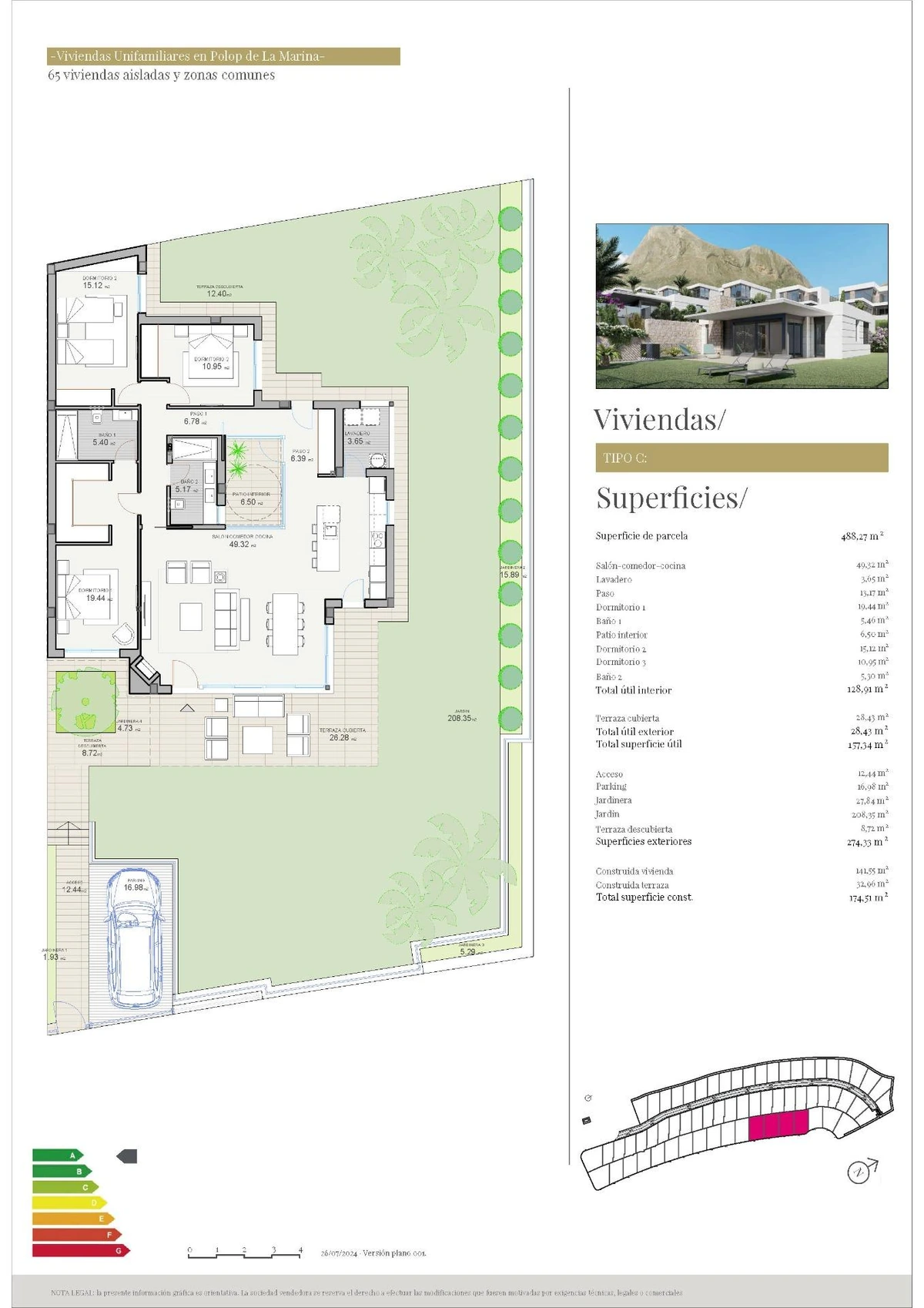 Unit NV-100862 — Chalets de Nueva Construcción en Polop, Alicante