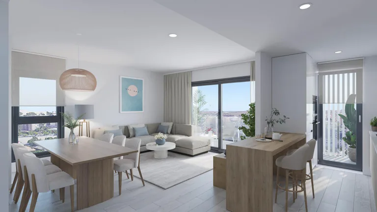 Residencial de nueva construcción en San Agustín, Alicante, con impresionantes vistas a la ciudad