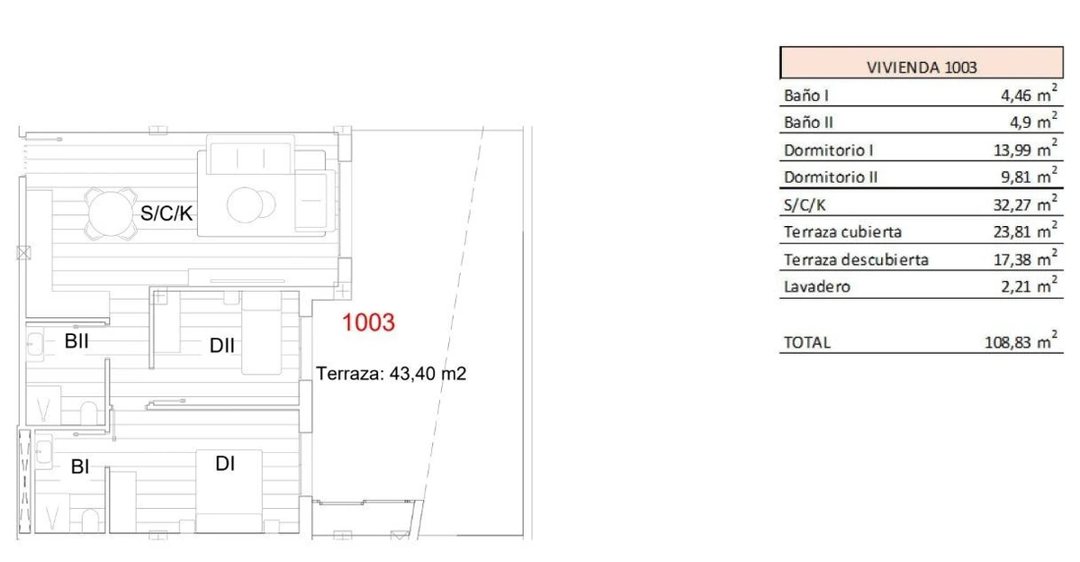 Unit NV-100913 — Descubra la vida moderna en la nueva promoción residencial de San Miguel de Salinas