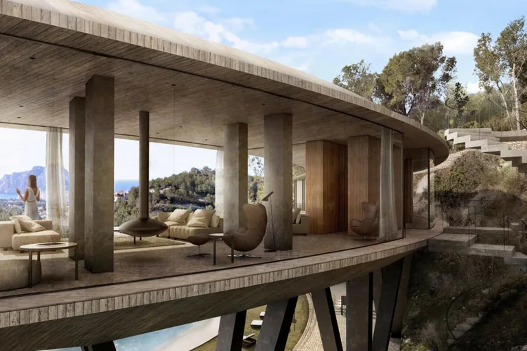 Villa de lujo vanguardista con vistas al mar en Benissa Costa