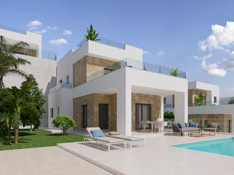 Impresionantes villas de nueva construcción en Polop con vistas al mar