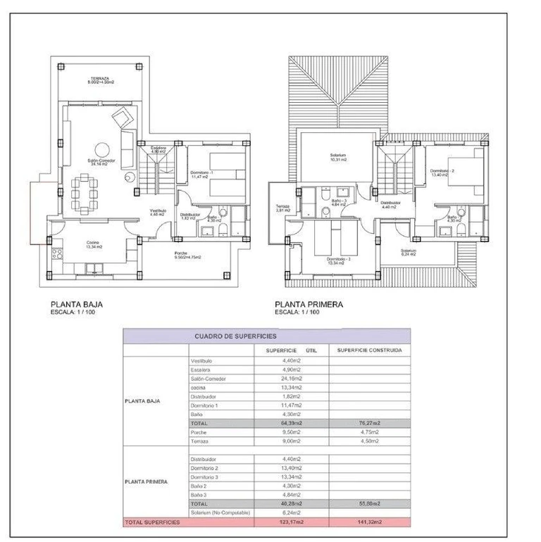 Unit NV-100990 — Villas de nueva construcción en amplias parcelas de más de 500 m² en Lorca