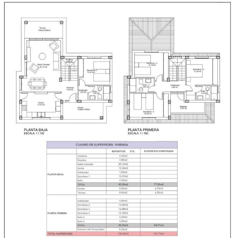 Unit NV-100991 — Villas de nueva construcción en amplias parcelas de más de 500 m² en Lorca