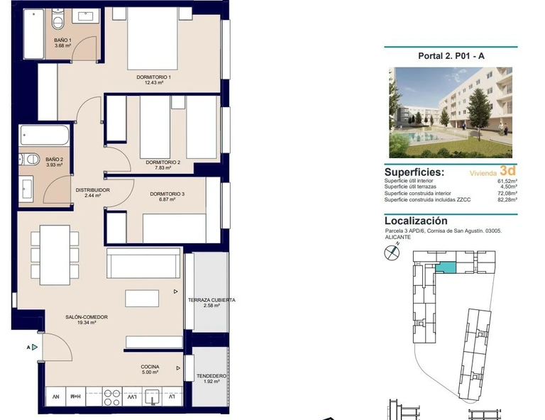 Unit NV-101042 — Nueva Promoción Residencial en Alicante con Vistas Abiertas
