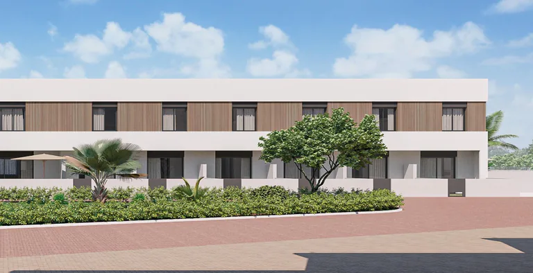 Casas adosadas y casas adosadas en esquina de nueva construcción en Pilar de la Horadada