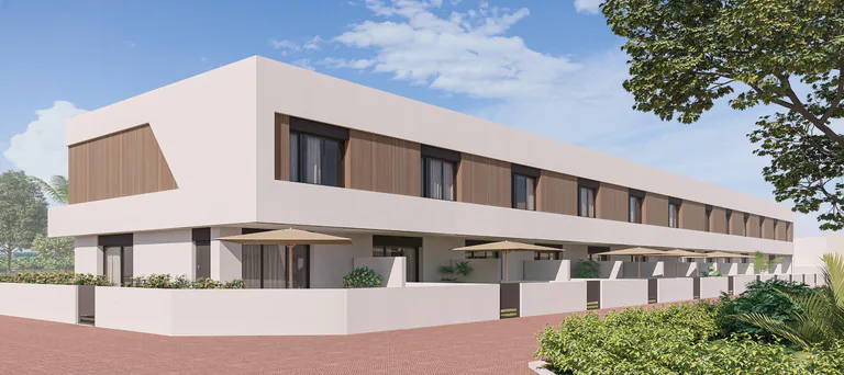 Casas adosadas y casas adosadas en esquina de nueva construcción en Pilar de la Horadada