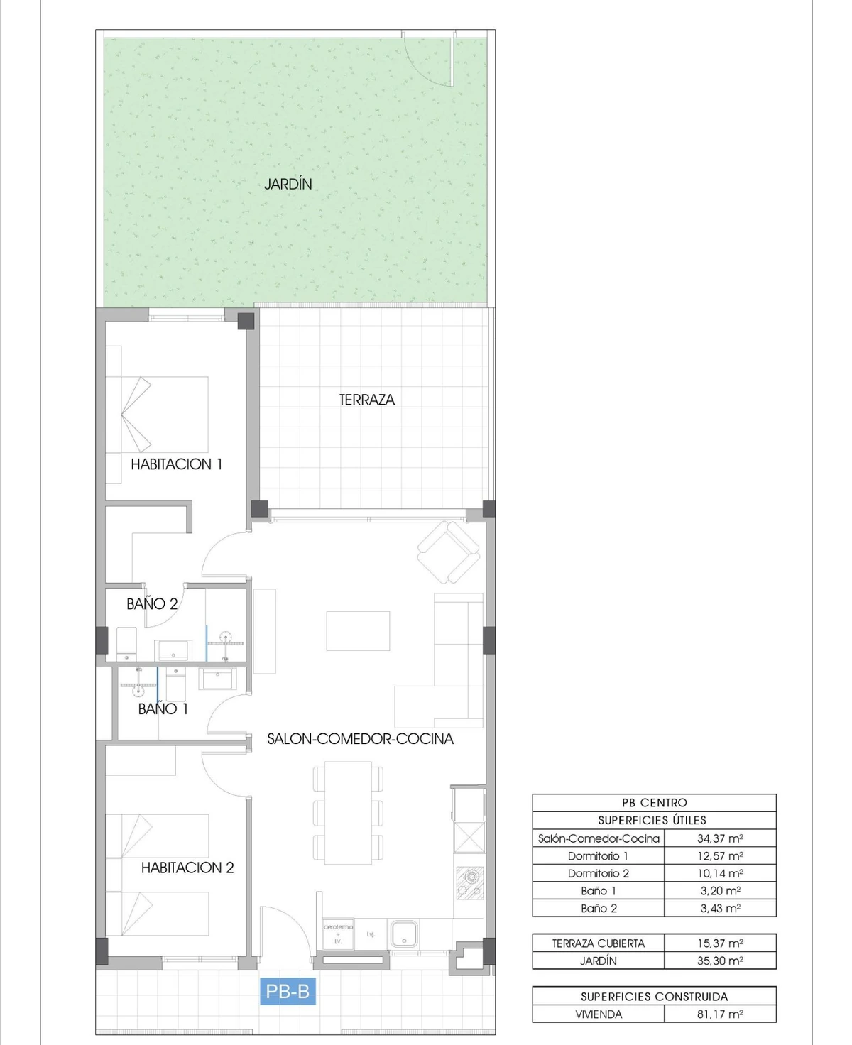 Unit NV-101126 — Apartamentos de nueva construcción en Cala Finestrat, Villajoyosa