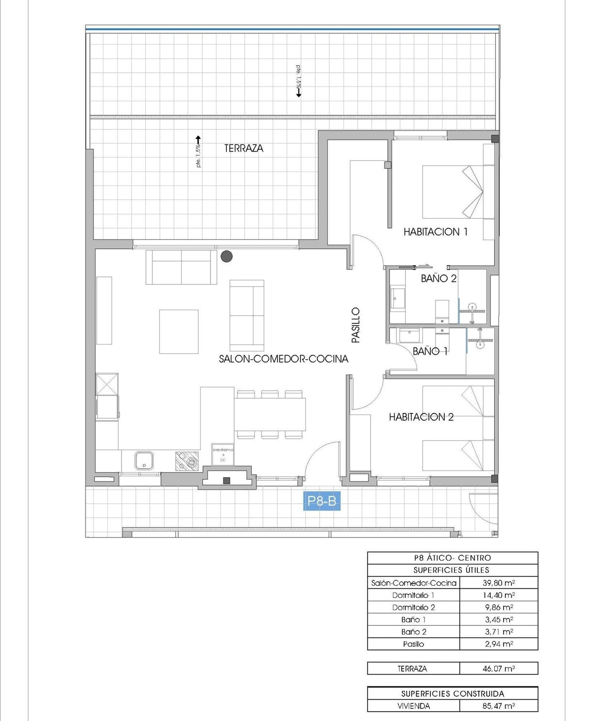 Unit NV-101127 — Apartamentos de nueva construcción en Cala Finestrat, Villajoyosa