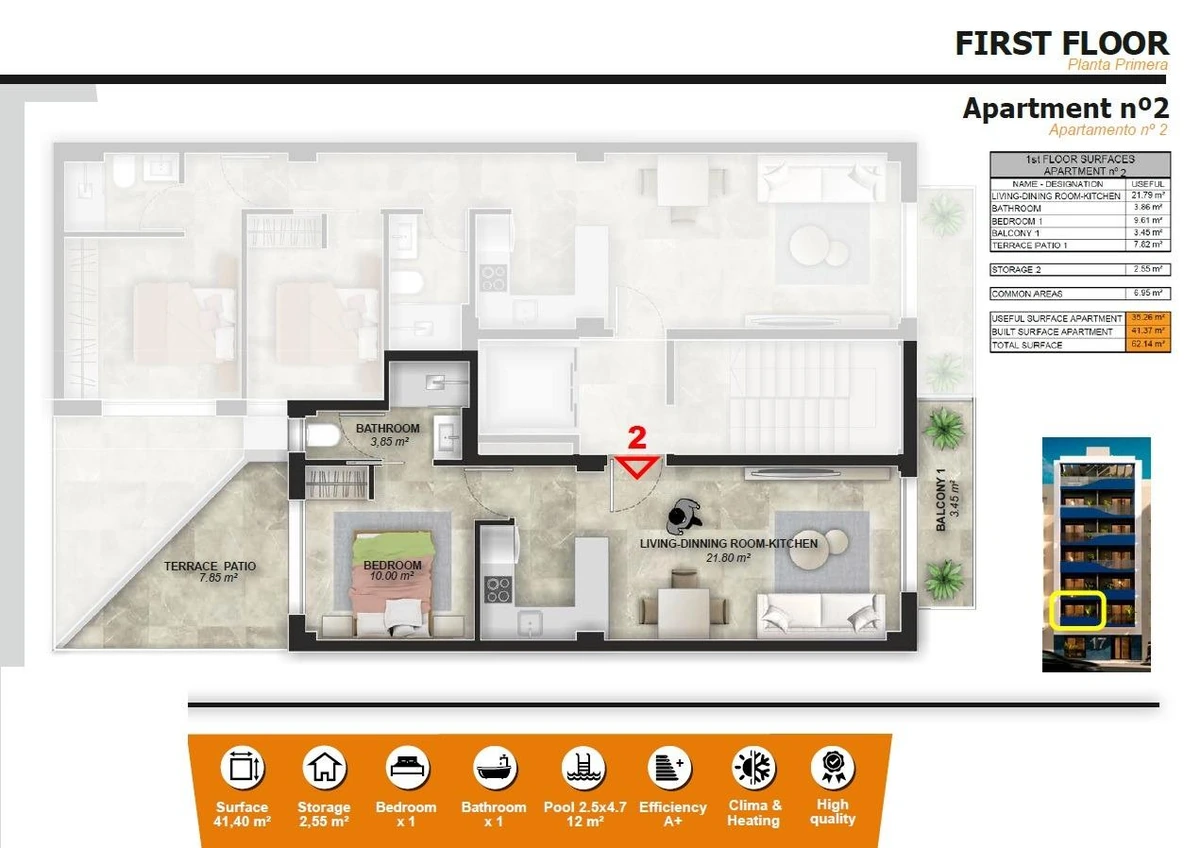 Unit NV-101147 — Apartamentos de Obra Nueva a 200 Metros del Mar en Torrevieja