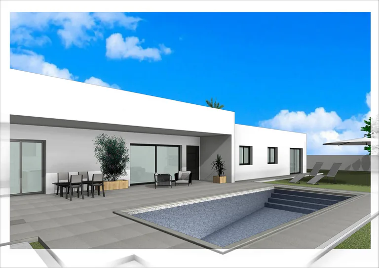 Villas de obra nueva situadas en término de Aspe.