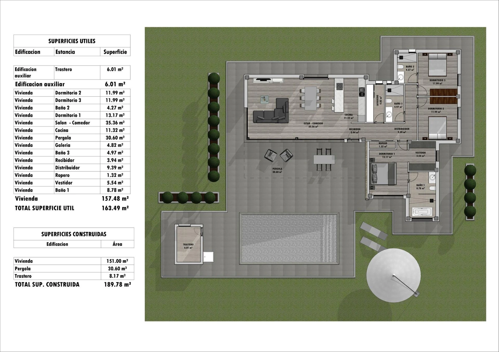 Unit NV-101186 — Villas de obra nueva situadas en término de Aspe.