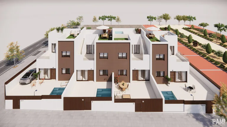 Villas modernas de nueva construcción con piscina privada opcional en Pilar de la Horadada