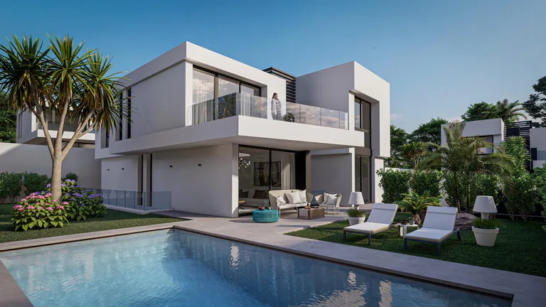 Exclusivas villas de nueva construcción con piscina privada en La Nucía, cerca de Benidorm