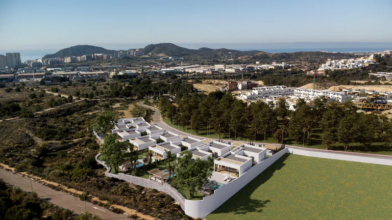 Modernas villas de una sola planta con piscina privada en Finestrat