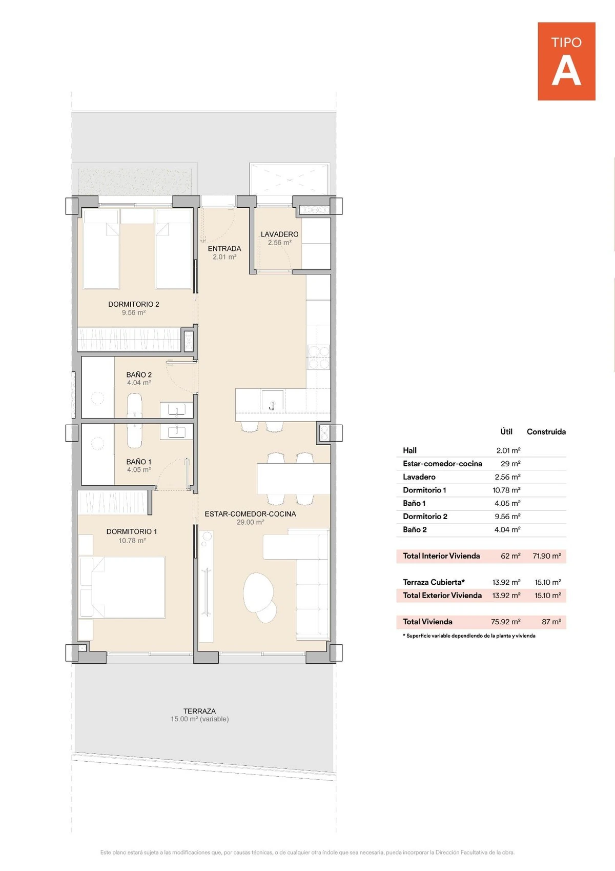 Unit NV-101318 — Apartamentos de nueva construcción en La Nucía con todos los servicios cerca