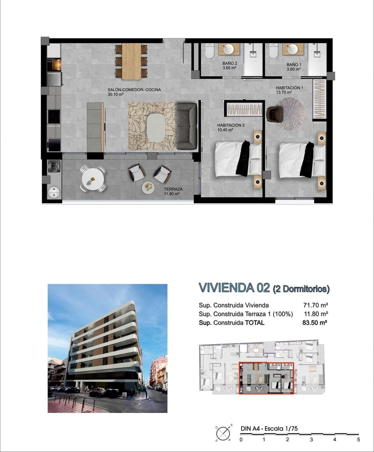 Unit NV-101322 — Modernos apartamentos de nueva construcción en Santa Pola, a solo 500 metros de la playa