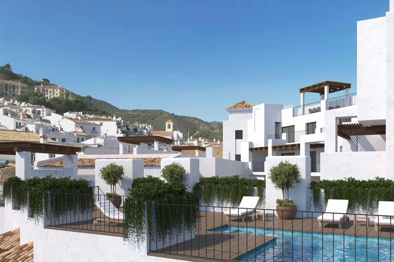 Apartamentos y áticos de nueva construcción en venta en el corazón de Benahavís, Costa del Sol