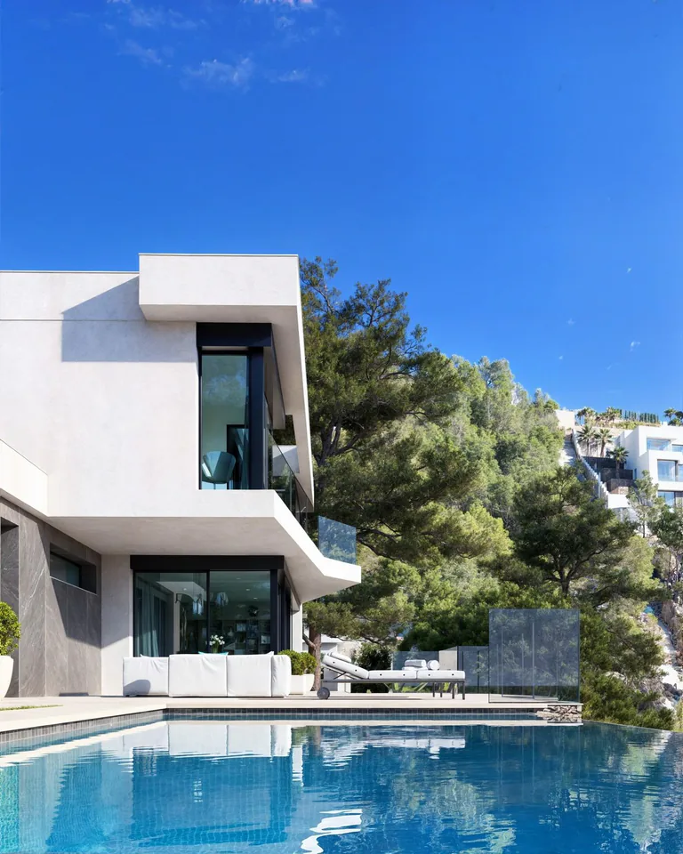 Villa de lujo de nueva construcción con vistas panorámicas al mar en Raco de Galeno, Benissa Costa