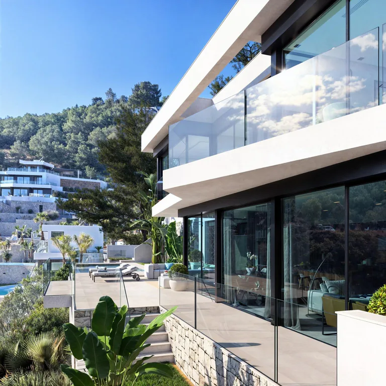 Villa de lujo de nueva construcción con vistas panorámicas al mar en Raco de Galeno, Benissa Costa