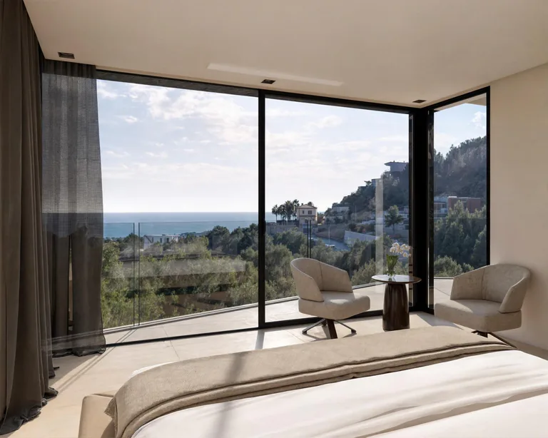Villa de lujo de nueva construcción con vistas panorámicas al mar en Raco de Galeno, Benissa Costa