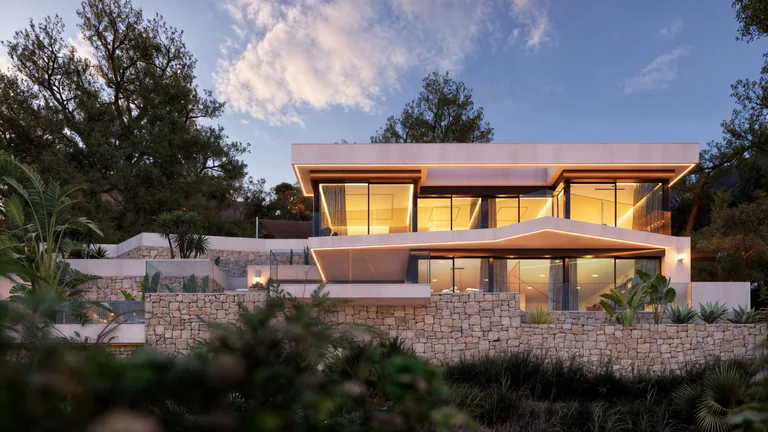 Villa de lujo de nueva construcción con vistas panorámicas al mar en Raco de Galeno, Benissa Costa