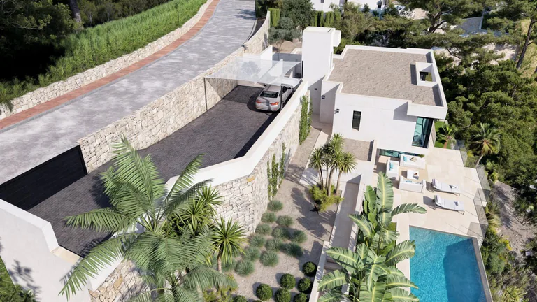 Villa de lujo de nueva construcción con vistas panorámicas al mar en Raco de Galeno, Benissa Costa