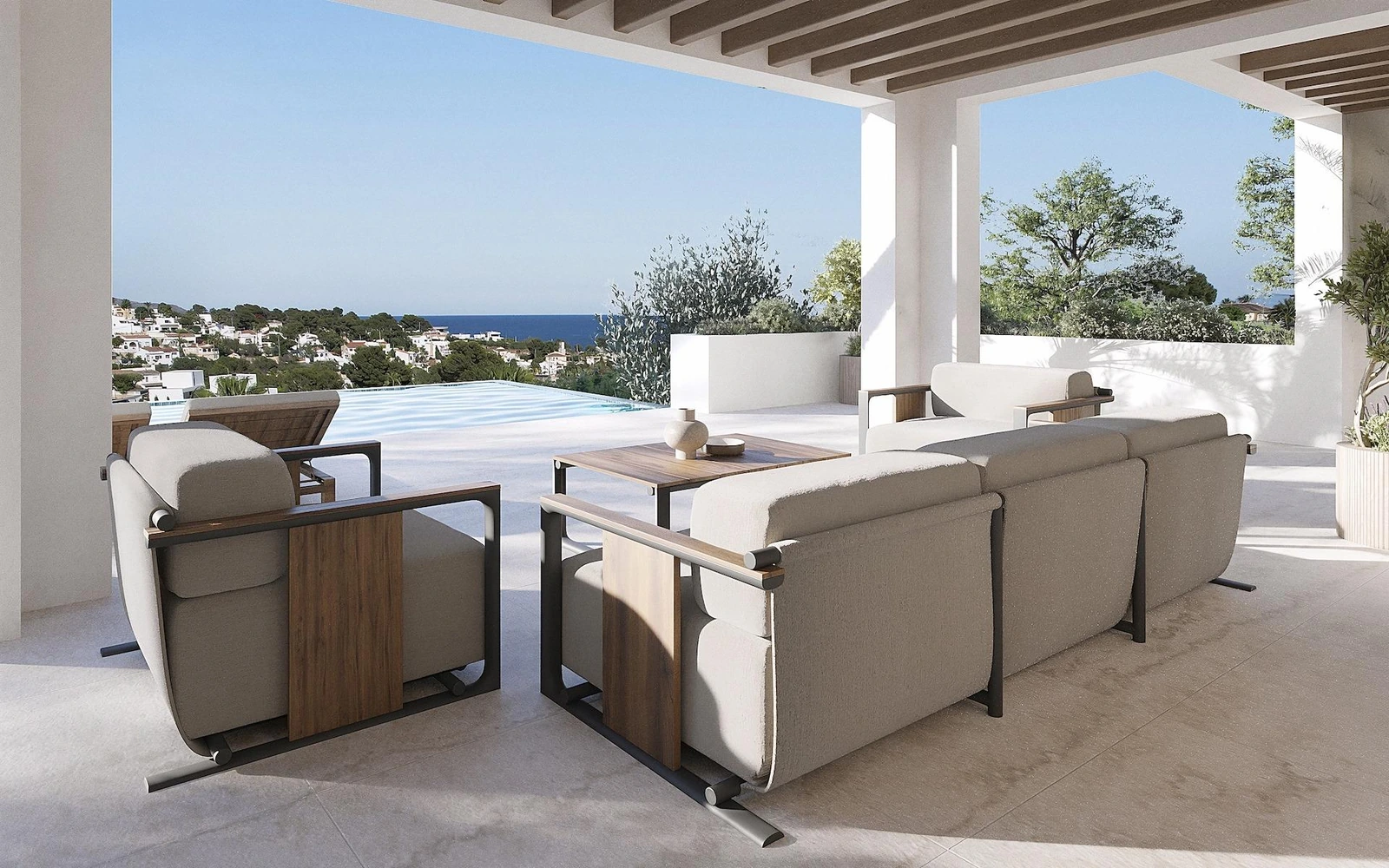 Unit NV-101344 — Villa con vistas al mar y encanto ibicenco en La Fustera, Benissa