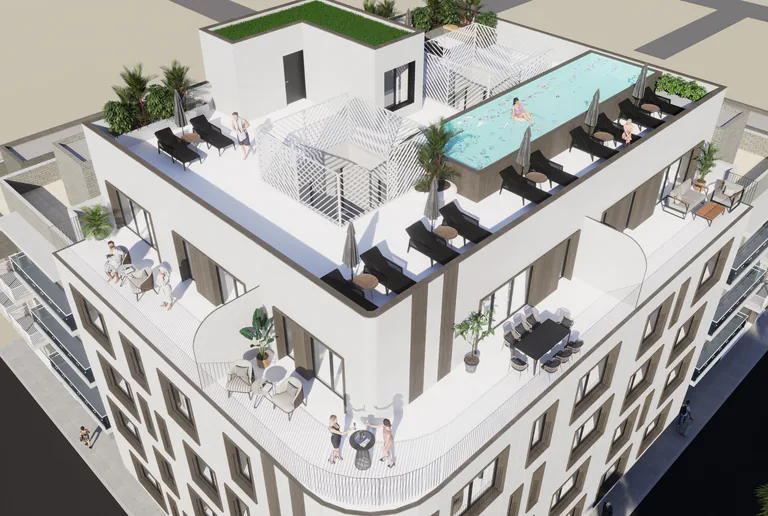 Elegante edificio residencial a 60 m de la playa de El Acequion, en Torrevieja