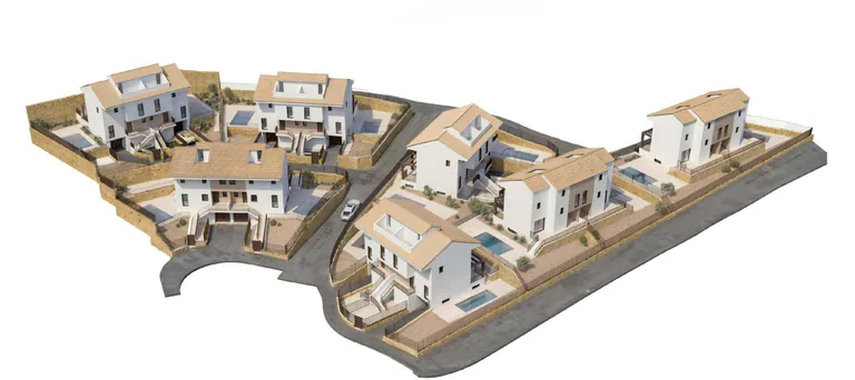 Exclusivas villas adosadas de nueva construcción con piscina privada y garaje en La Nucía