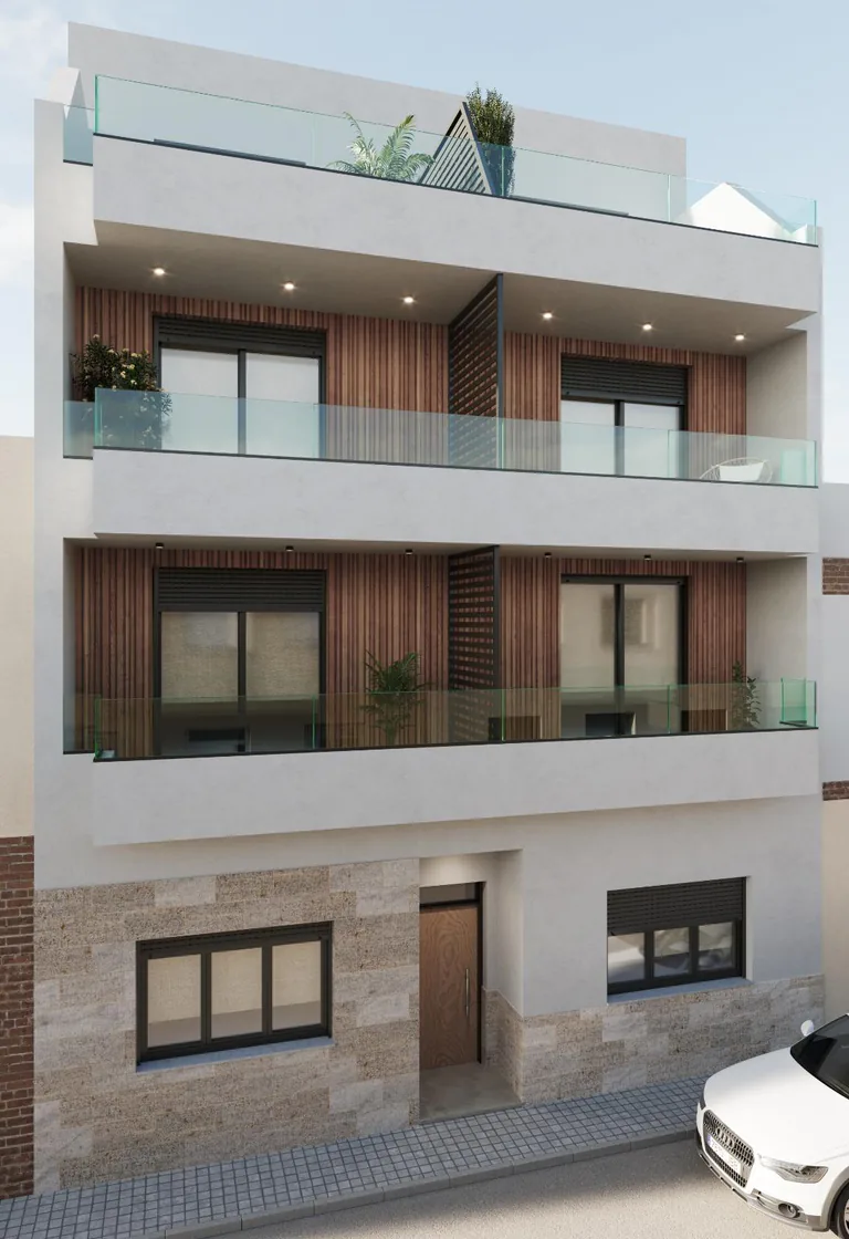 Apartamentos modernos de nueva construcción en el centro de Torrevieja, a solo 200 m del mar