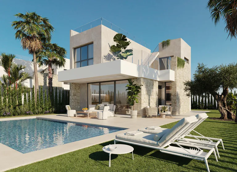 Modernas villas de nueva construcción con vistas al mar en Finestrat, Alicante