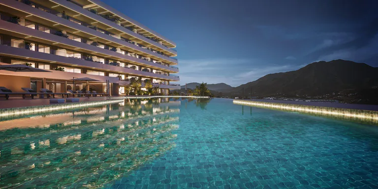 Exclusivo complejo residencial en Estepona con vistas al mar y estilo de vida mediterráneo