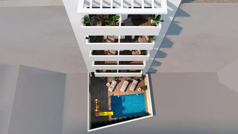Modernos Apartamentos a 250m de la Playa del Cura en Torrevieja