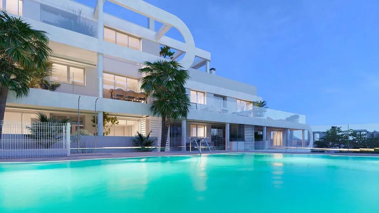 Modernas viviendas de nueva construcción en una zona residencial privilegiada de Estepona