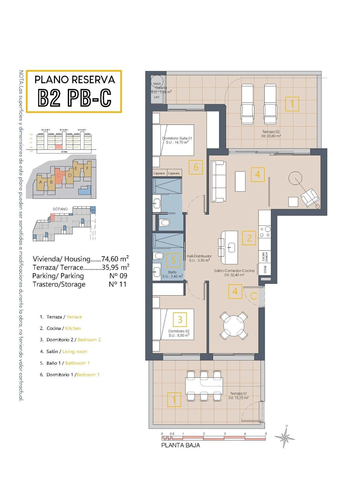 Unit NV-101526 — Serena Golf penthouse record in Los Alcazares