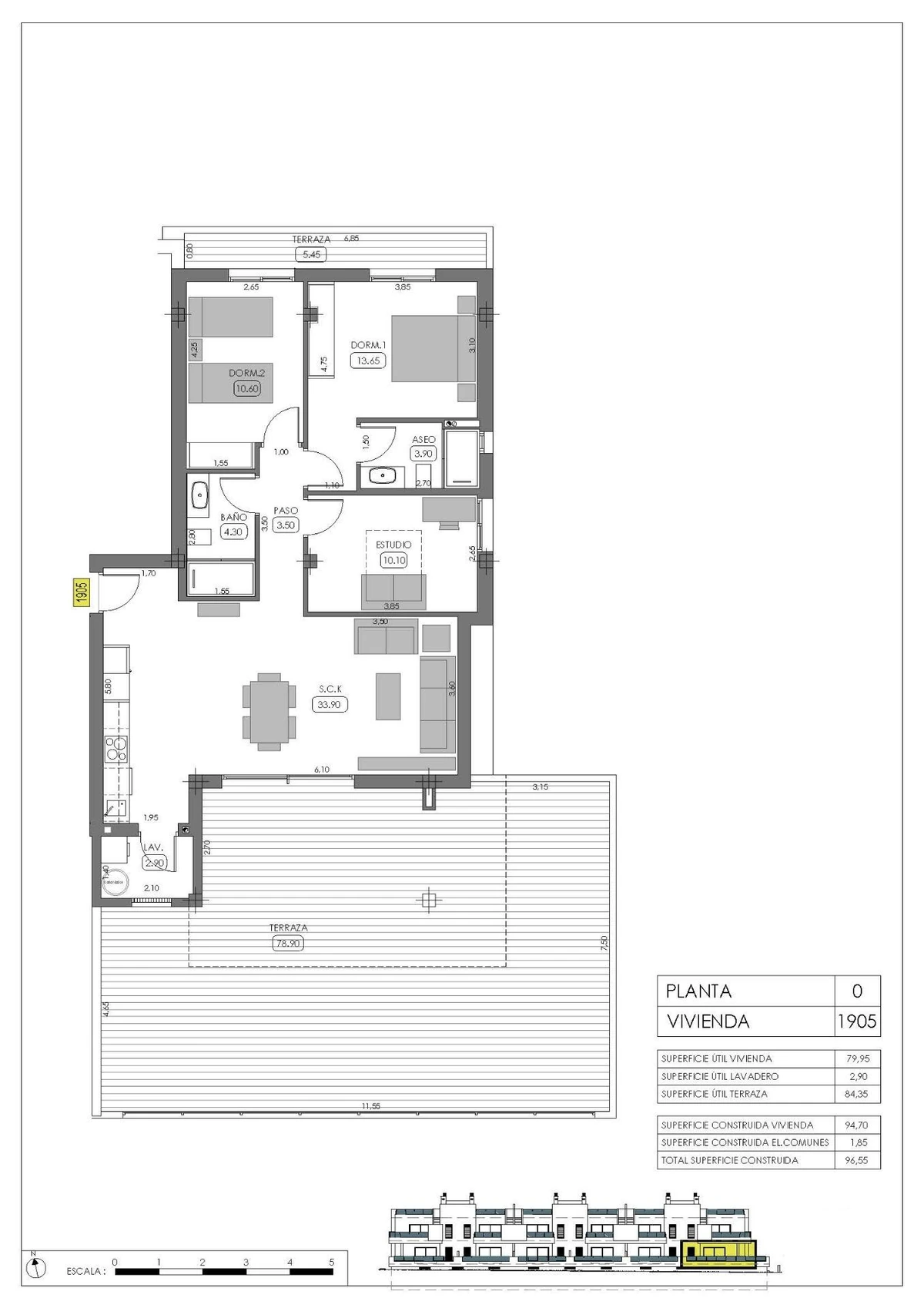 Unit NV-101578 — Villas adosadas de nueva construcción con piscina privada en La Finca Golf Resort, Algorfa