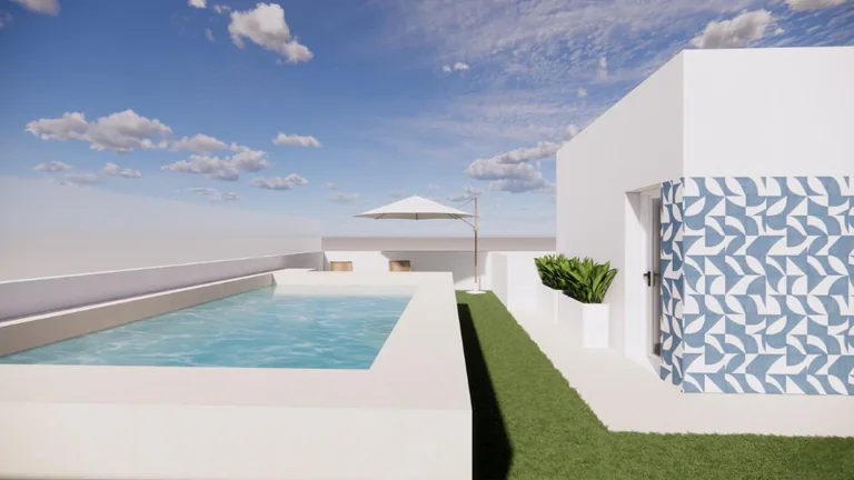 Nuevos apartamentos mediterráneos a solo 140 m de la playa en Torre de la Horadada