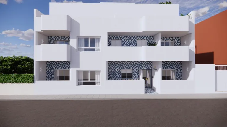 Nuevos apartamentos mediterráneos a solo 140 m de la playa en Torre de la Horadada