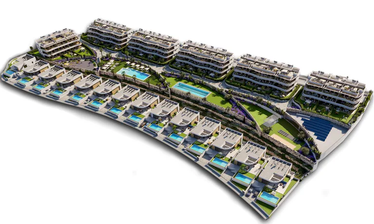 Apartamentos y villas de lujo de nueva construcción con vistas panorámicas al mar en Finestrat
