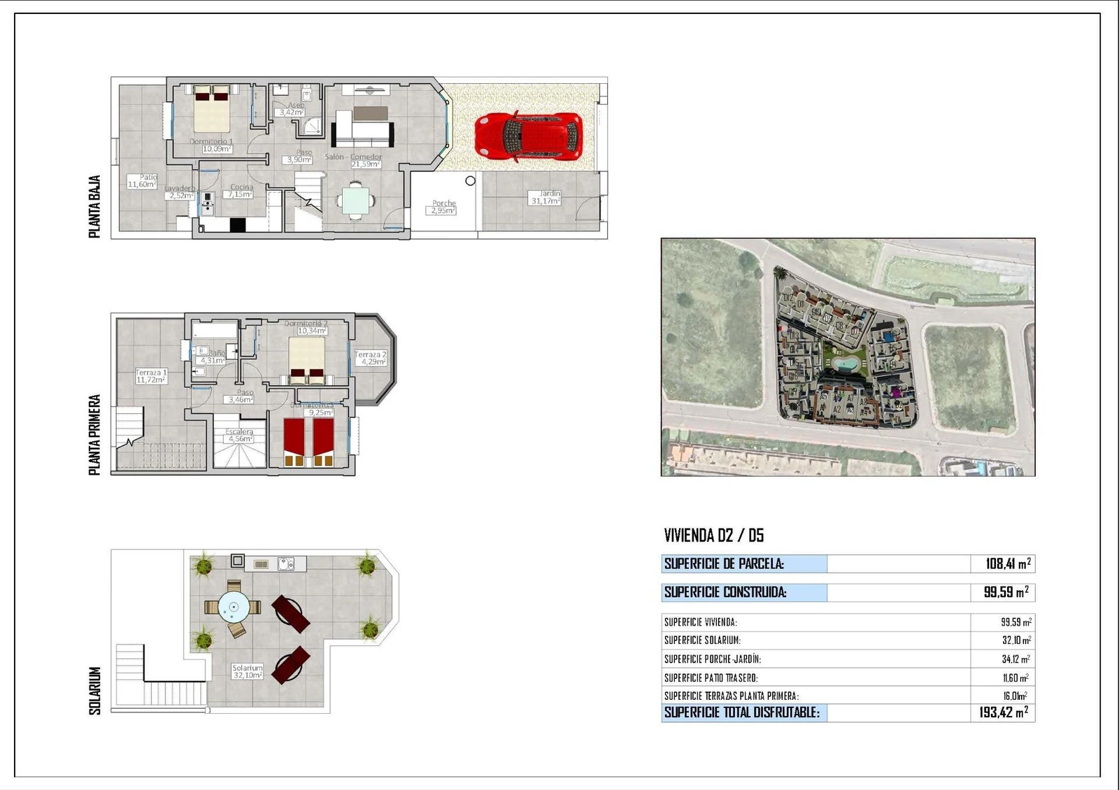 Unit NV-101630 — Nuevos bungalows y adosados en Cox, Alicante