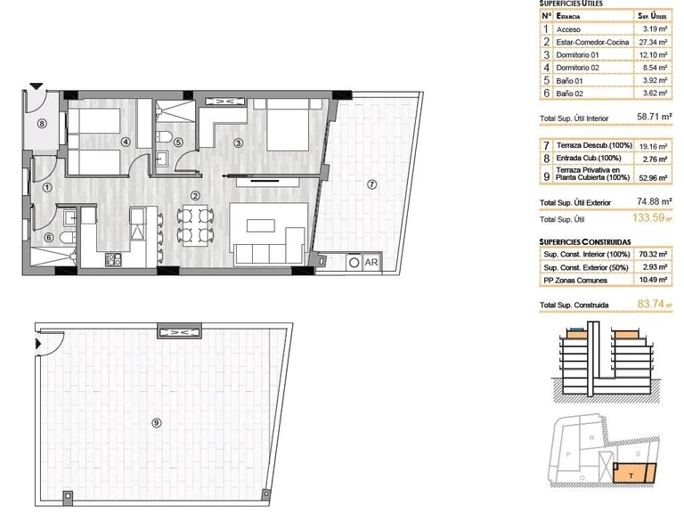 Unit NV-101642 — Apartamentos de nueva construcción en el corazón de Torrevieja A solo 400 m de la Playa del Cura